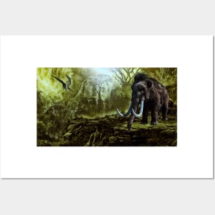 Woolly Mammoth - Dinosaur Posters and Art